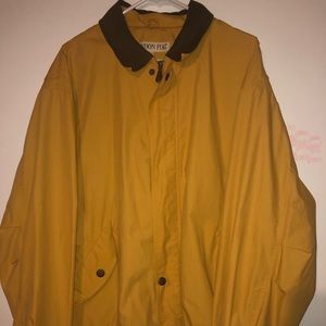 Yellow London Fog Vintage Rain Jacket